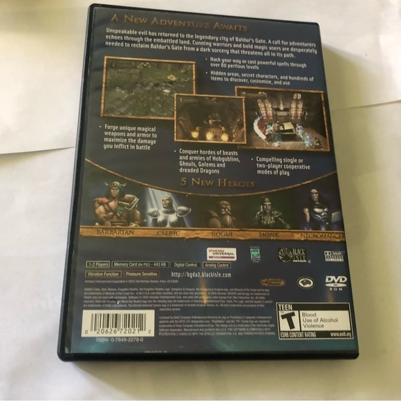 Baldur’s Gate Dark Alliance II, PlayStation 2 game - Picture 2 of 4